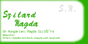 szilard magda business card